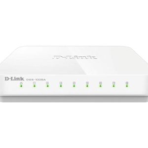 D-Link DGS-1008A 8-Port Gigabit Easy Desktop Switch (White)